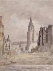 Demolición de Saint-Germain-des-Prés, c. 1867-68